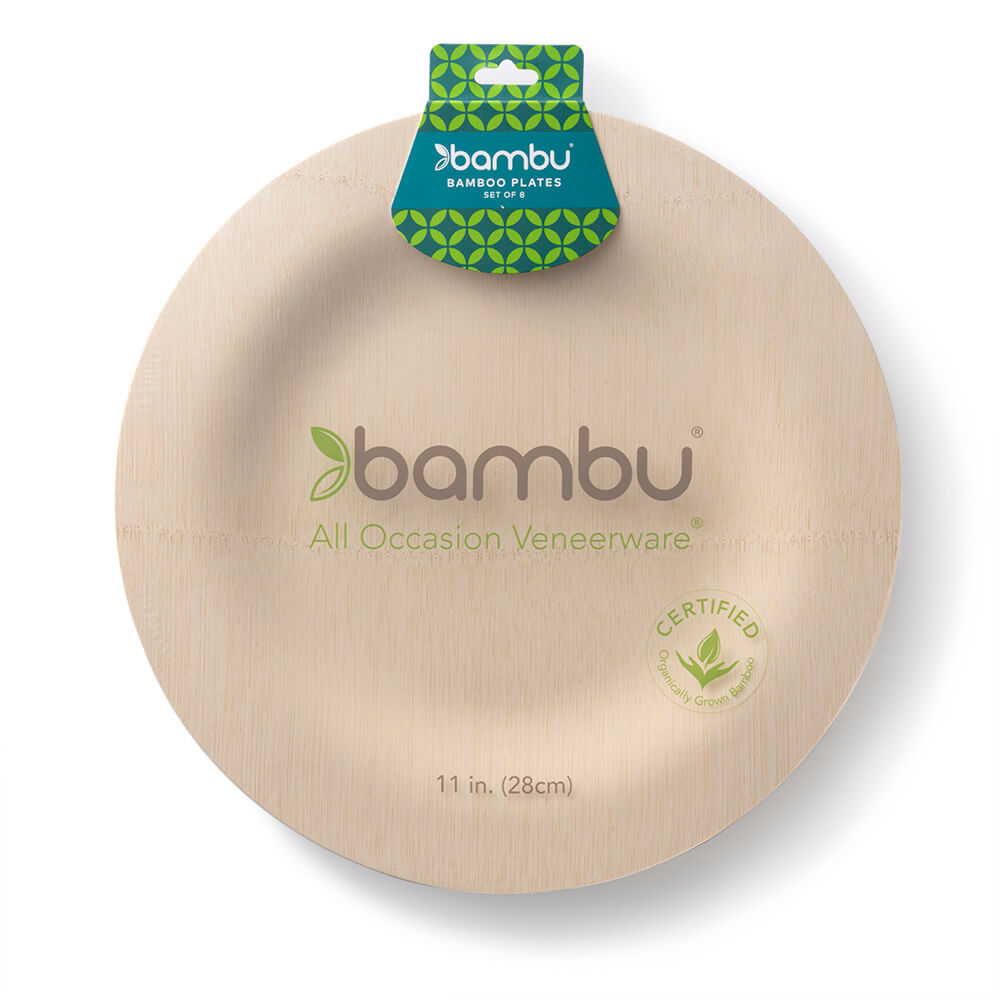 Biodegradable Bamboo Round Plates Airstream Supply Company