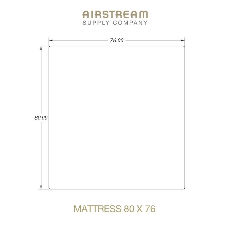 Airstream Custom Replacement Mattress 80 X 76