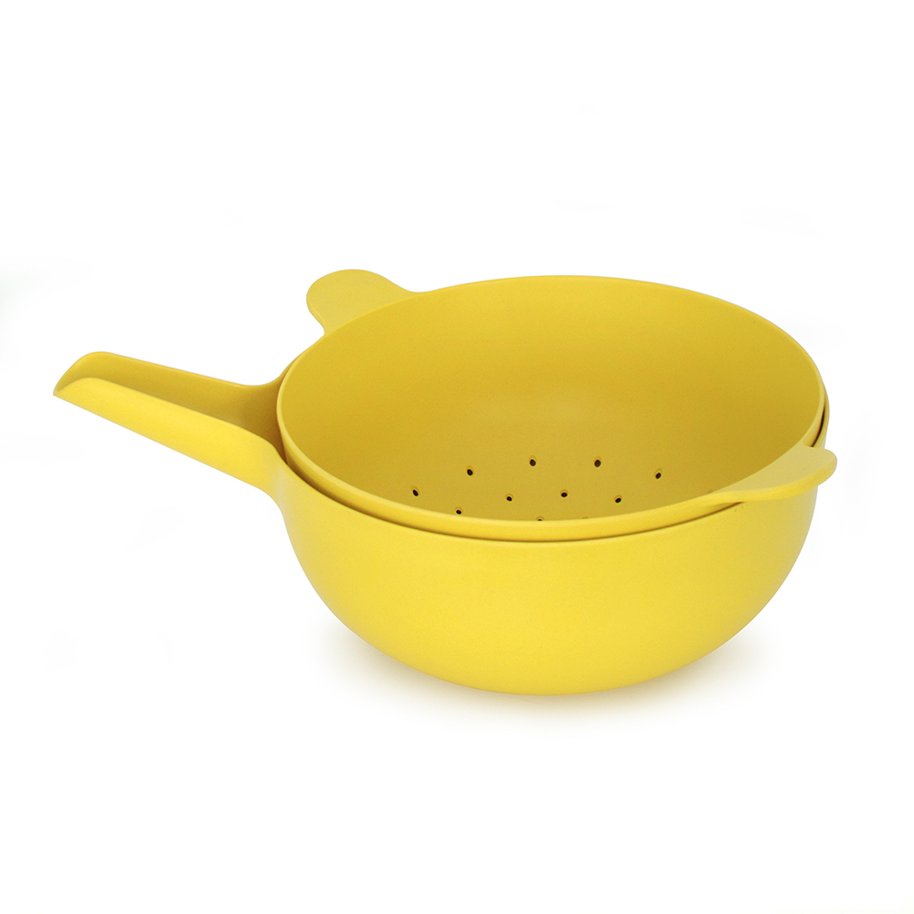 ekobo mixing bowl set large lemon