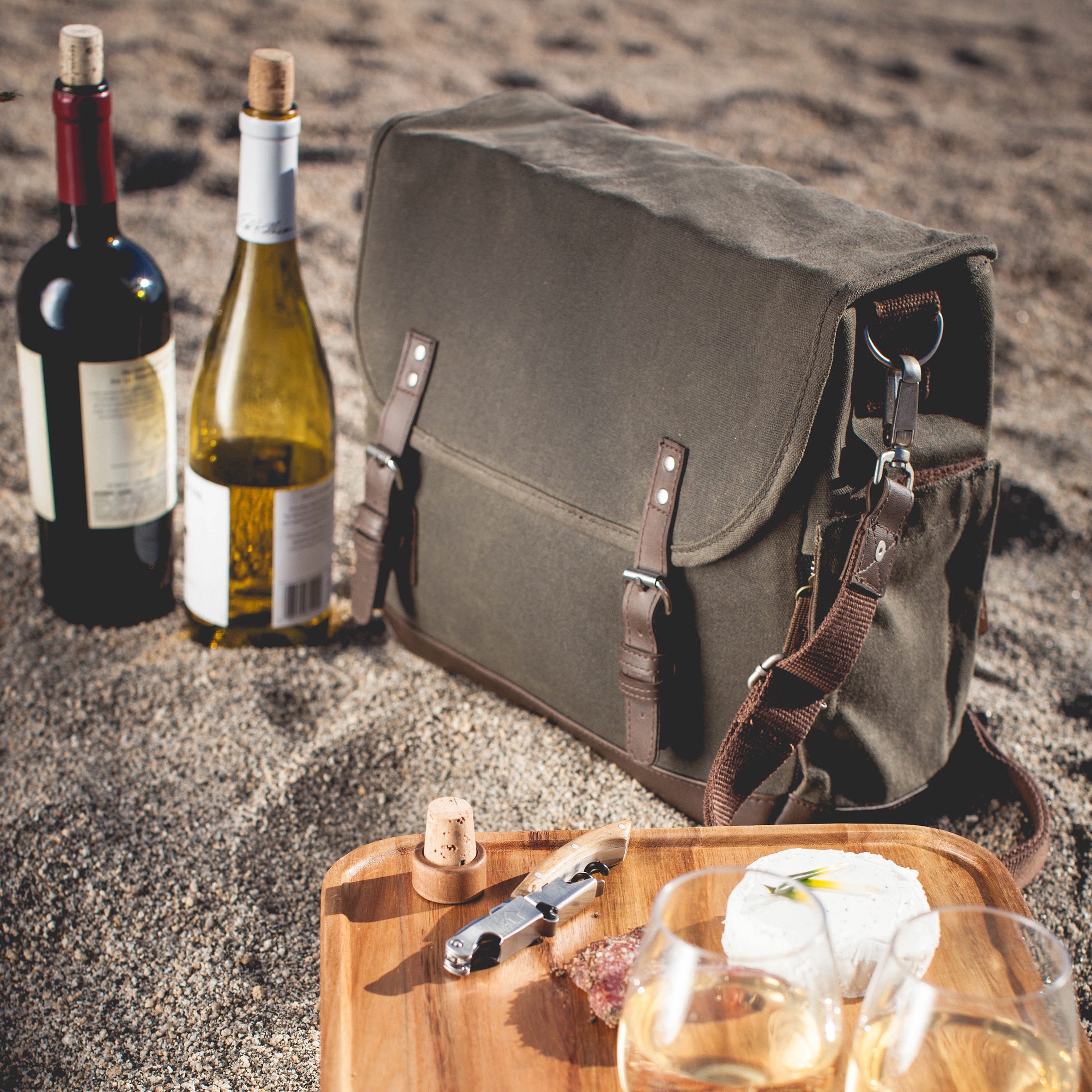 picnic time adventure wine tote