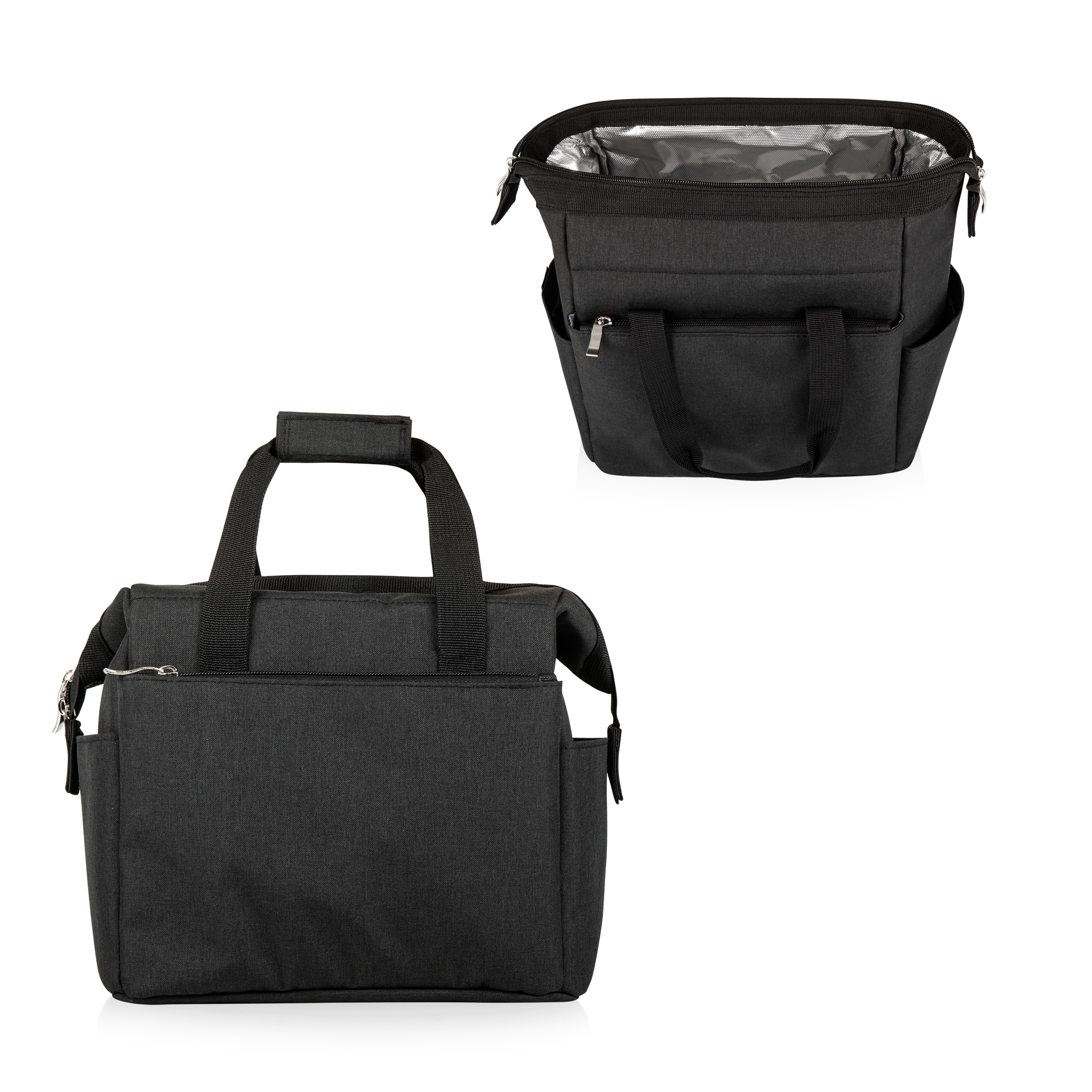 picnic time lunch tote black 2 views