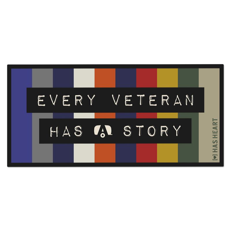 has heart every veteran decal