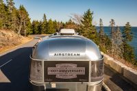 Of course, we arrived in style...in a beautiful Pendleton 100th Anniversary Airstream trailer (Wally was waiting for us back on th west coast)