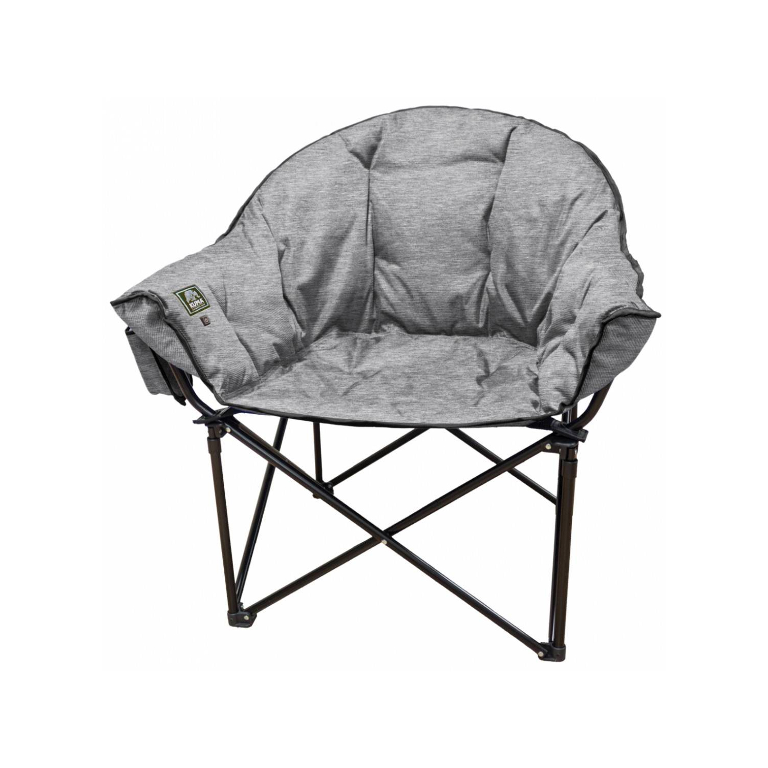 kuma heated bear chair heather gray