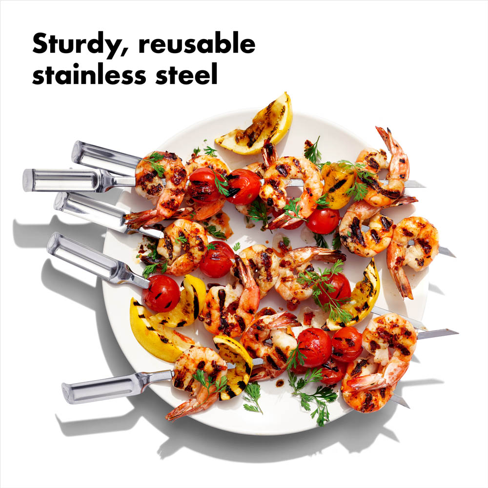 oxo airstream 6 six piece grilling skewer set_8