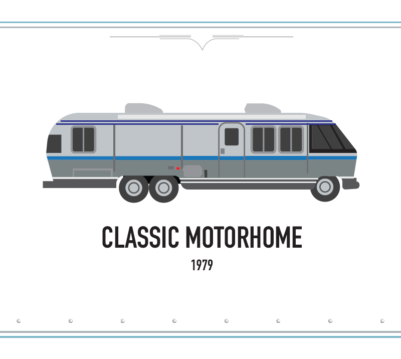 Classic Motorhome Airstream Vintage Greeting Cards 4