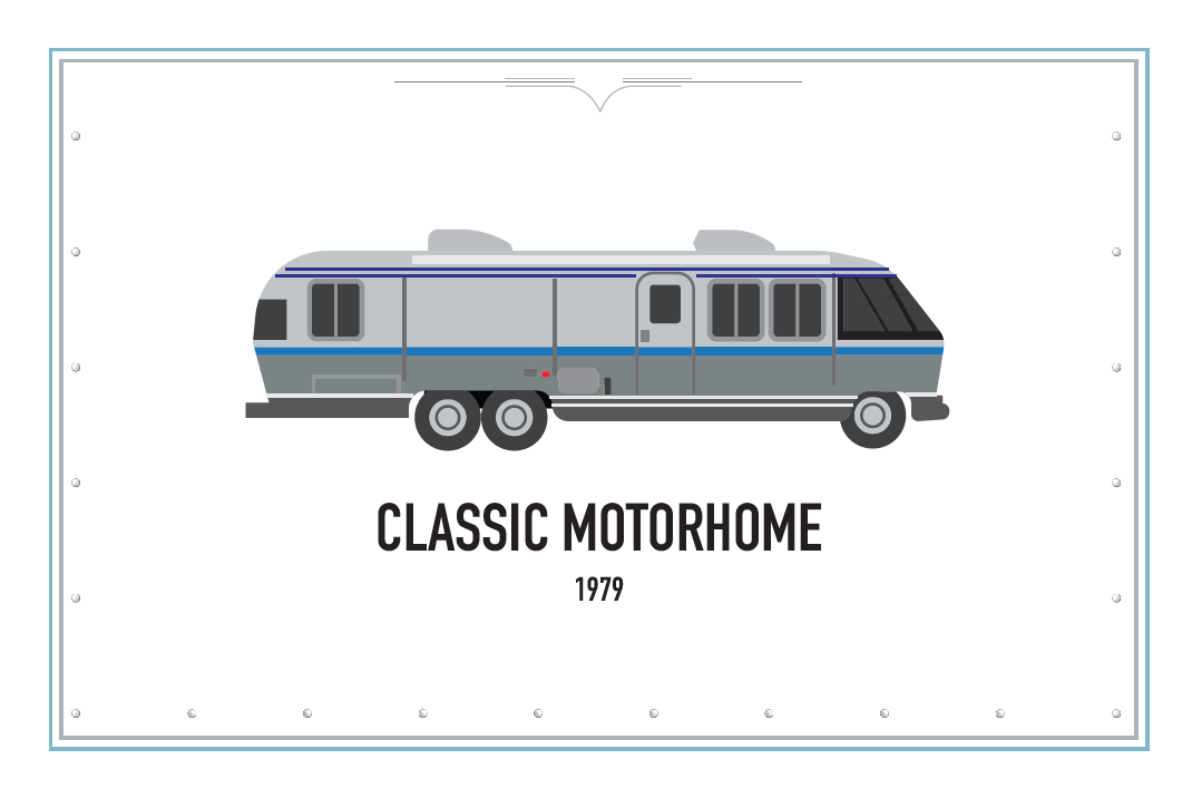 Classic Motorhome Airstream Vintage Greeting Cards 4