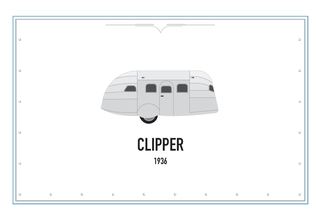 Clipper Airstream Vintage Greeting Cards 5