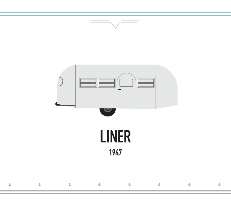 Liner Airstream Vintage Greeting Cards 9
