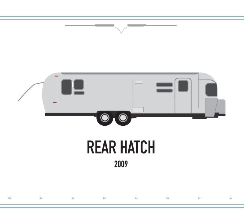 Rear hatch Airstream Vintage Greeting Cards 10