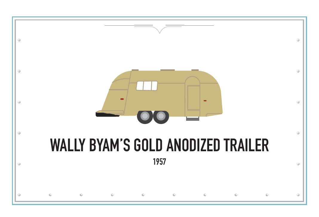Wally's Gold Airstream Vintage Greeting Cards 6