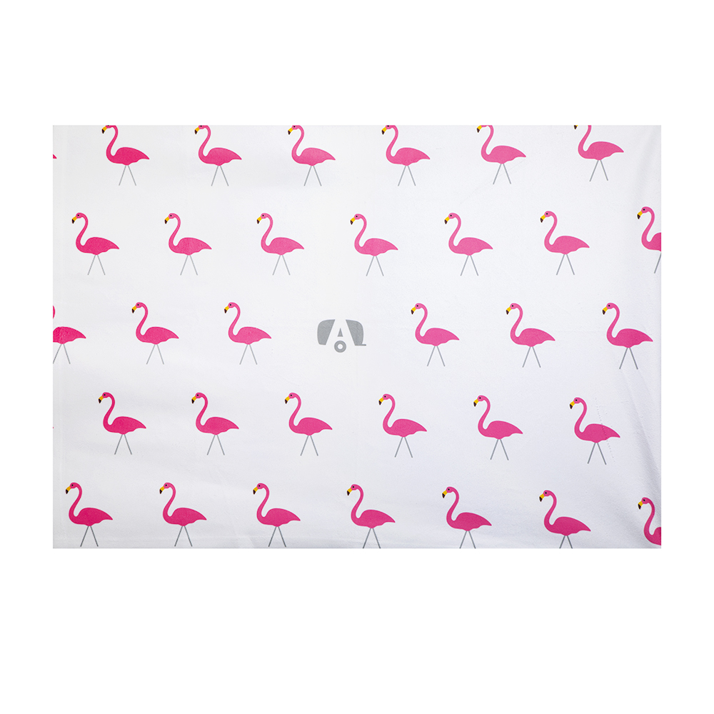 Flamngo Fleece Blanket Flat-1