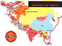 around the world caravan map route