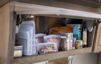 Airstream Cabinet Storing Food