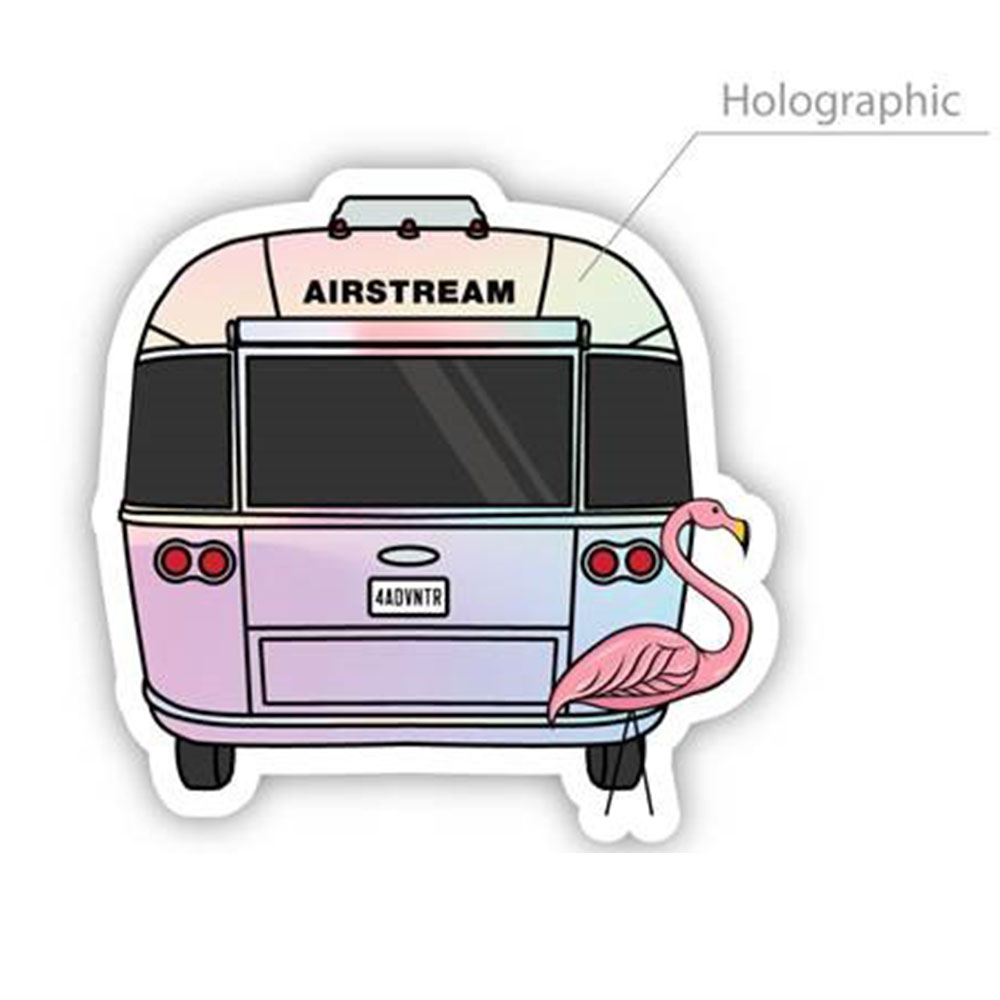 trailer end flamingo logo sticker