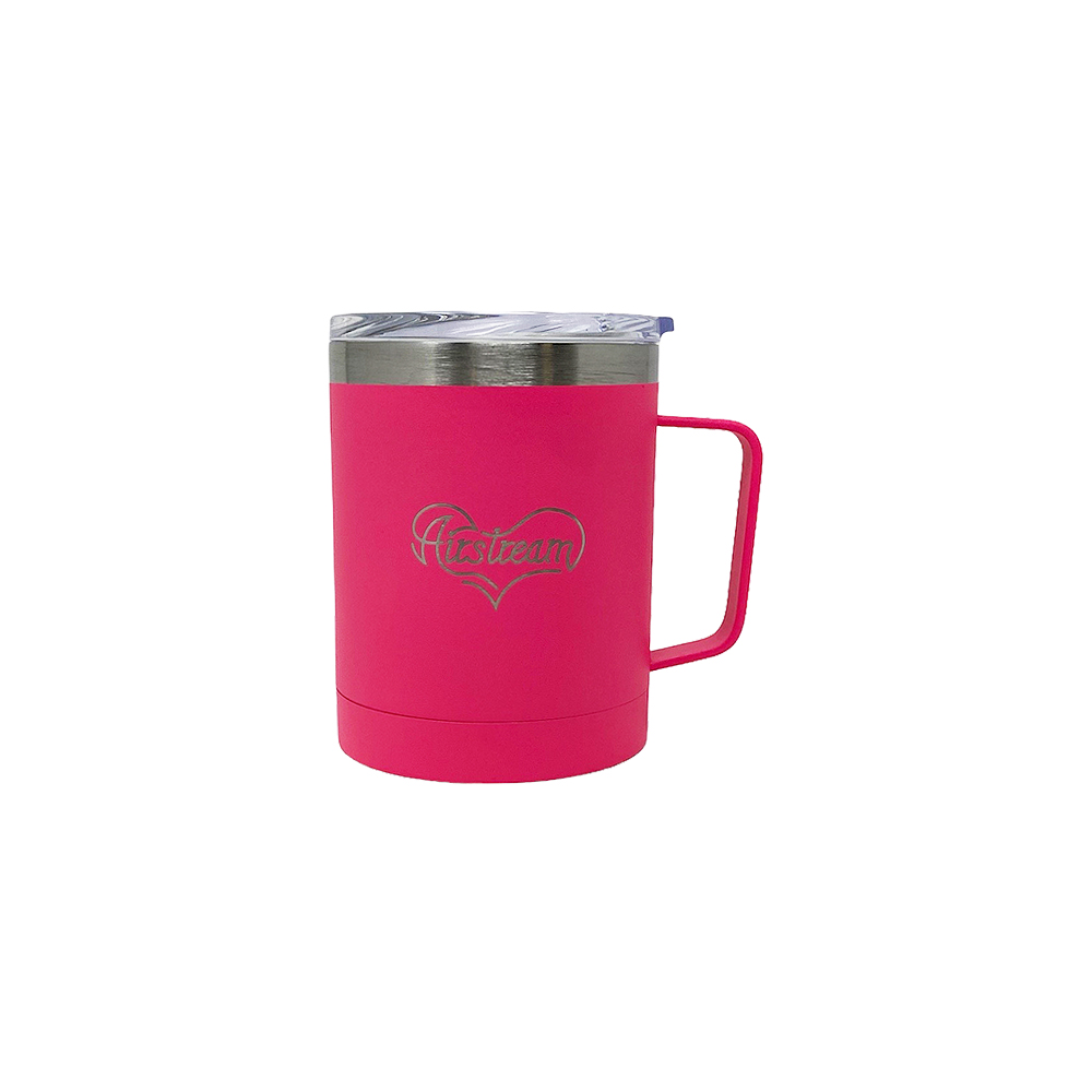 Pink Insulated Mug With Airstream Heart Looo