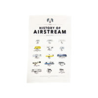 History of Airstream Tea Towel