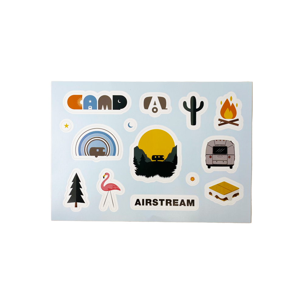 Airstream CAMP Sticker Sheet